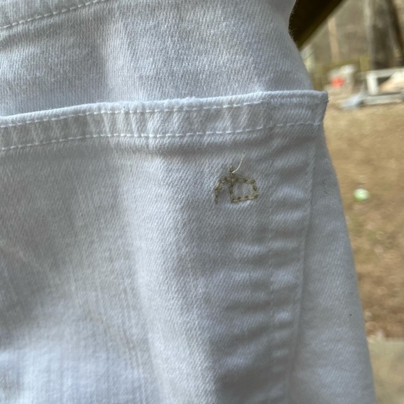 Rag & Bone Ankle Dre Capri Distressed White Skinny Jeans - Picture 13 of 14